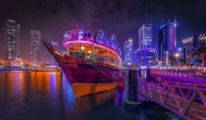 dhow cruise with dinner in dubai marina