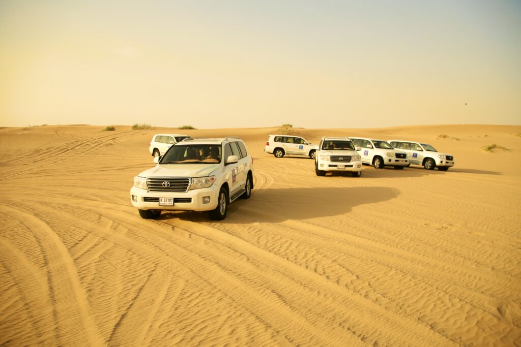 Dune bashing in dubai desert safari