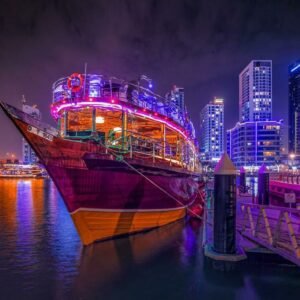 dhow cruise with dinner in dubai marina