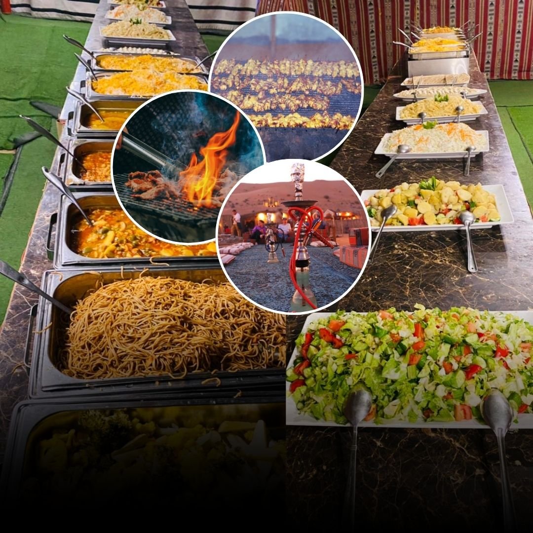 Bbq dinner in desert safari