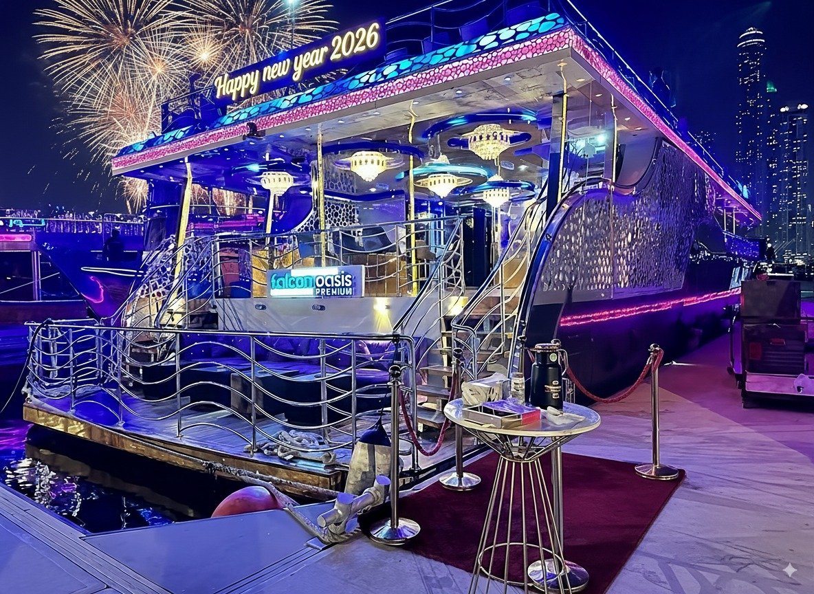 Celebrate New Year’s Eve 2026 with a Luxury Dinner Cruise in Dubai